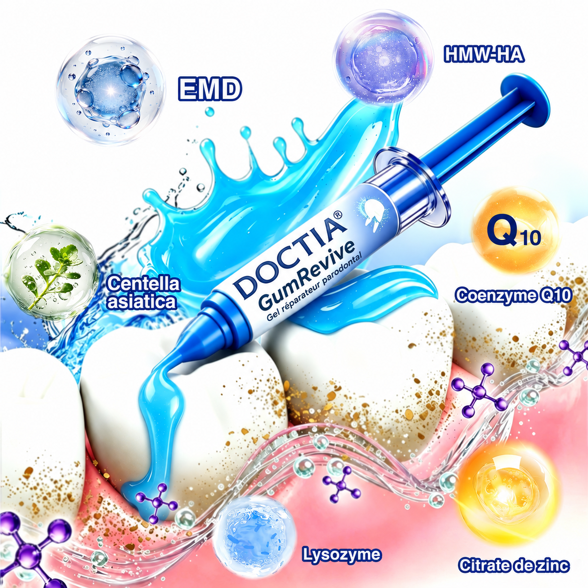🏅🦷🛡️DOCTIA® GumRevive – Gel Réparateur Parodontal pour Gencives Sensibles🍃🍃