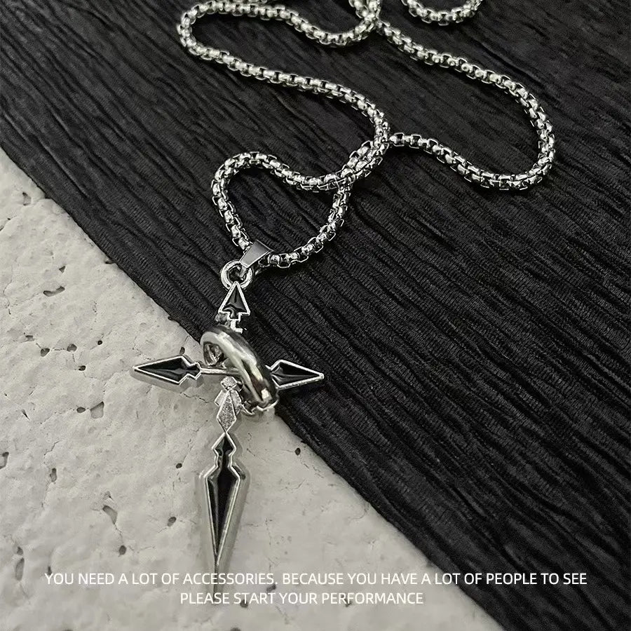 Titanium steel necklace, crafted with an electroplating process, fade-resistant and hypoallergenic.（副本）