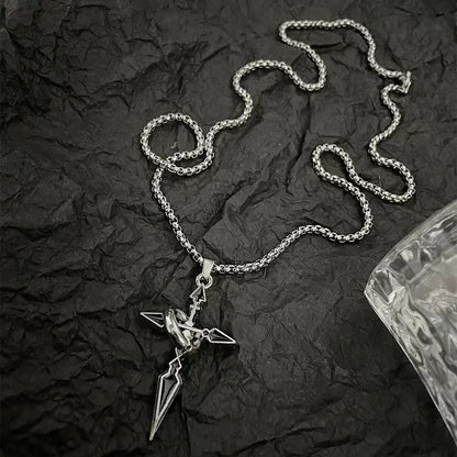 Titanium steel necklace, crafted with an electroplating process, fade-resistant and hypoallergenic.（副本）