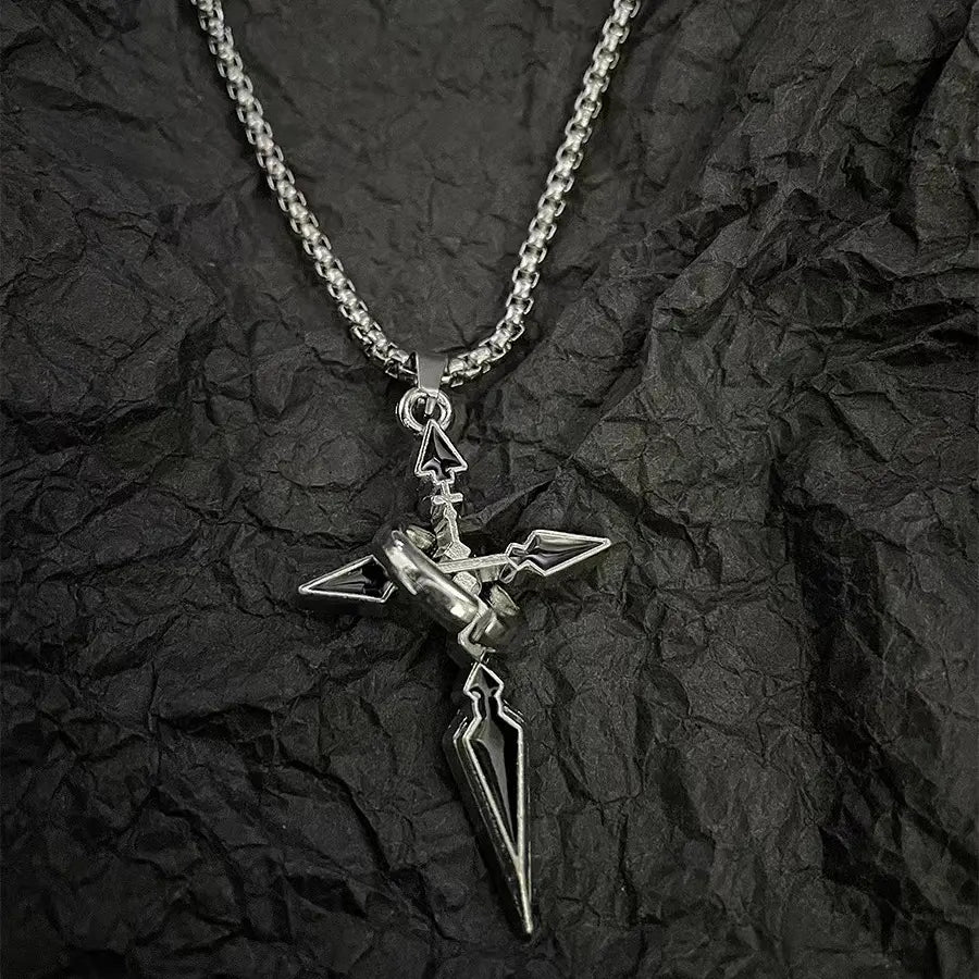 Titanium steel necklace, crafted with an electroplating process, fade-resistant and hypoallergenic.（副本）