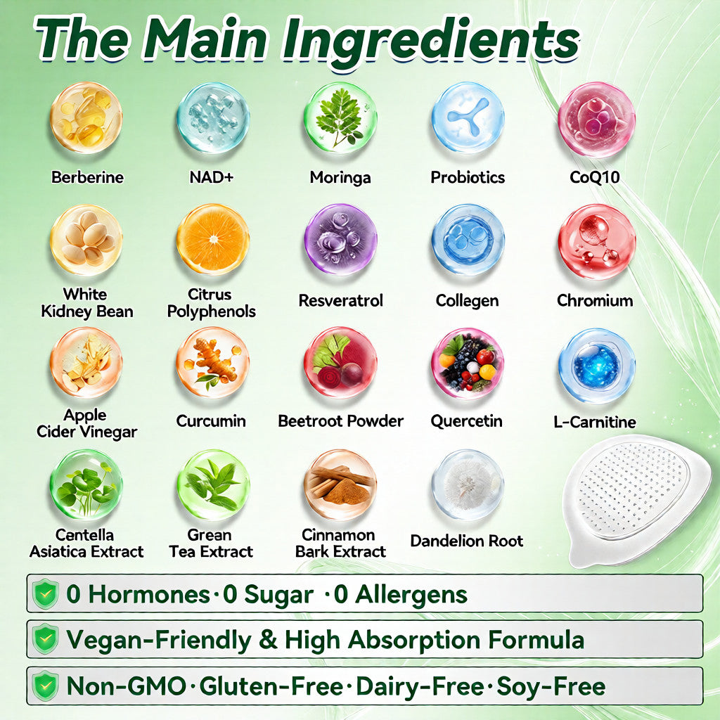 FDA Registered & GMP Certified  | 🧑‍⚕️🩺 Solaroza® Moringa & Berberine 10-IN-1 Advanced NanoMicroneedle Patch |  Backed by Scientific Evidence |10-in-1 Formula | Results in 5 Days🌊