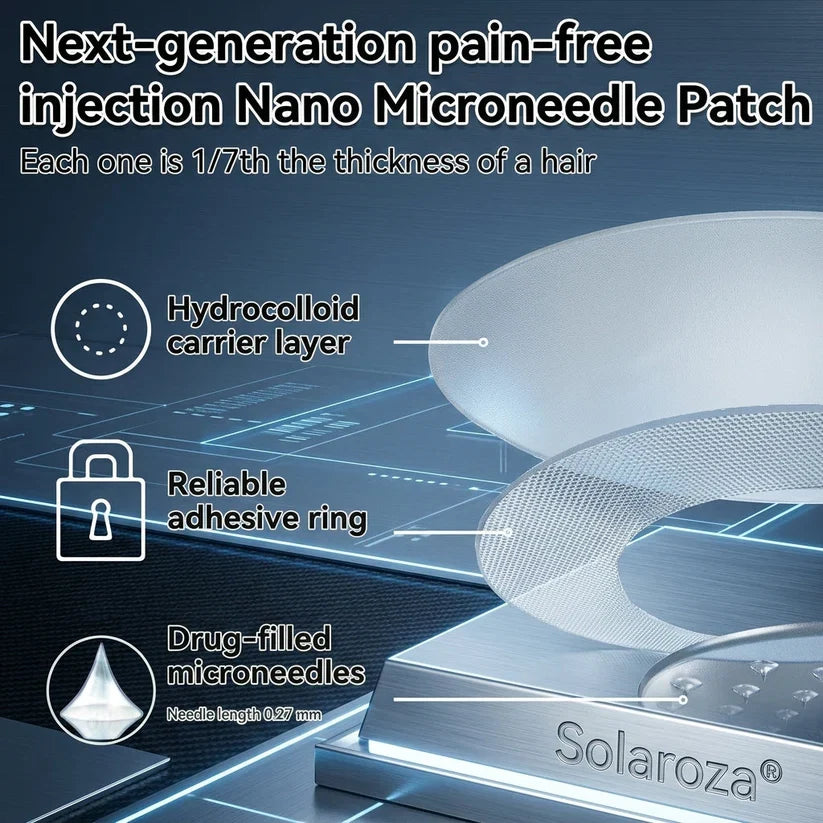 FDA Registered & GMP Certified  | 🧑‍⚕️🩺 Solaroza® Moringa & Berberine 10-IN-1 Advanced NanoMicroneedle Patch |  Backed by Scientific Evidence |10-in-1 Formula | Results in 5 Days🌊